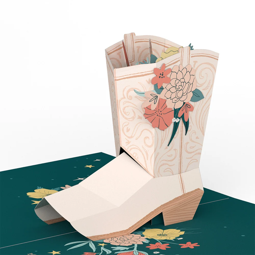 Lovepop Cowgirl Boot Pop-Up Card - Image 2