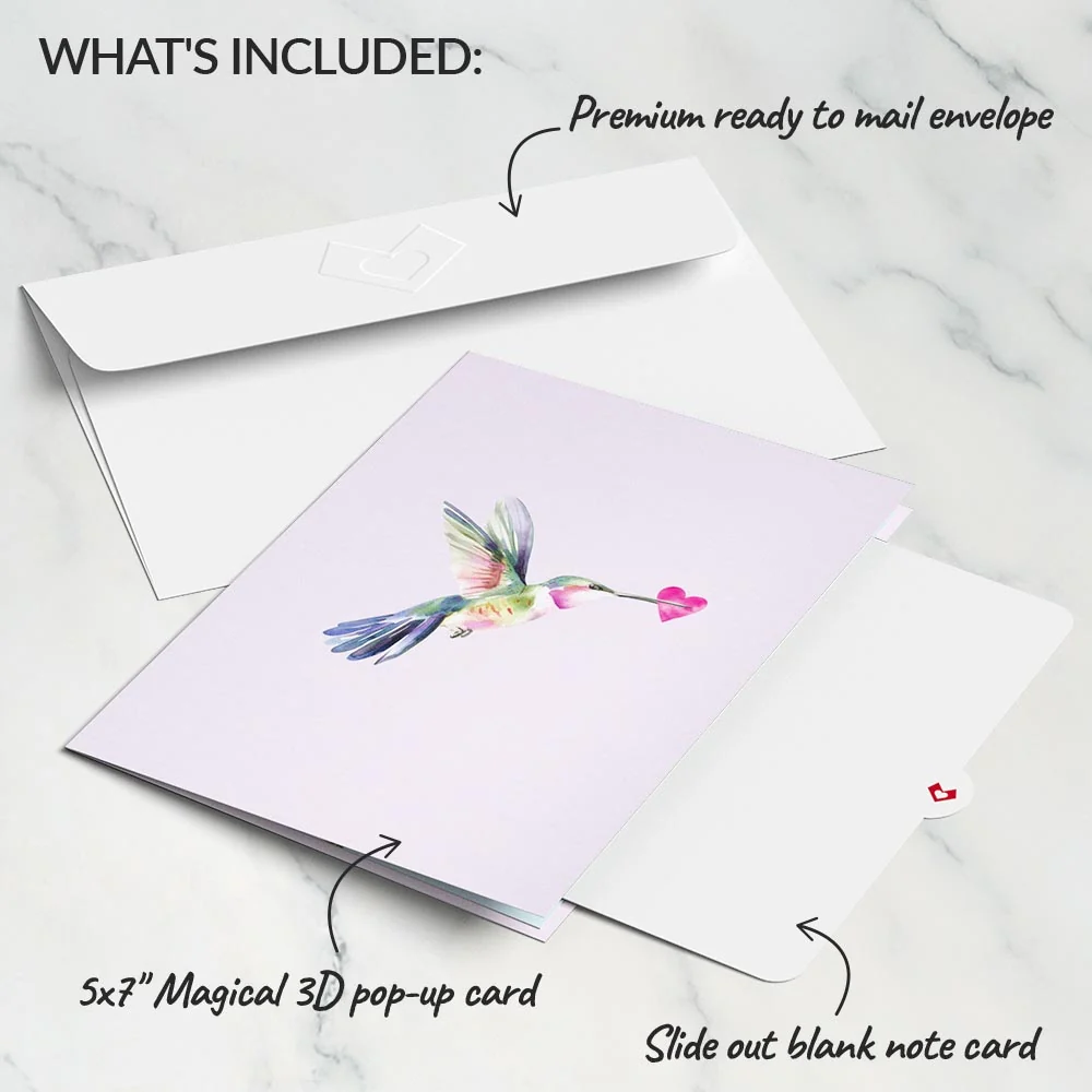 Lovepop Love in Bloom Hummingbird Pop-Up Card - Image 5