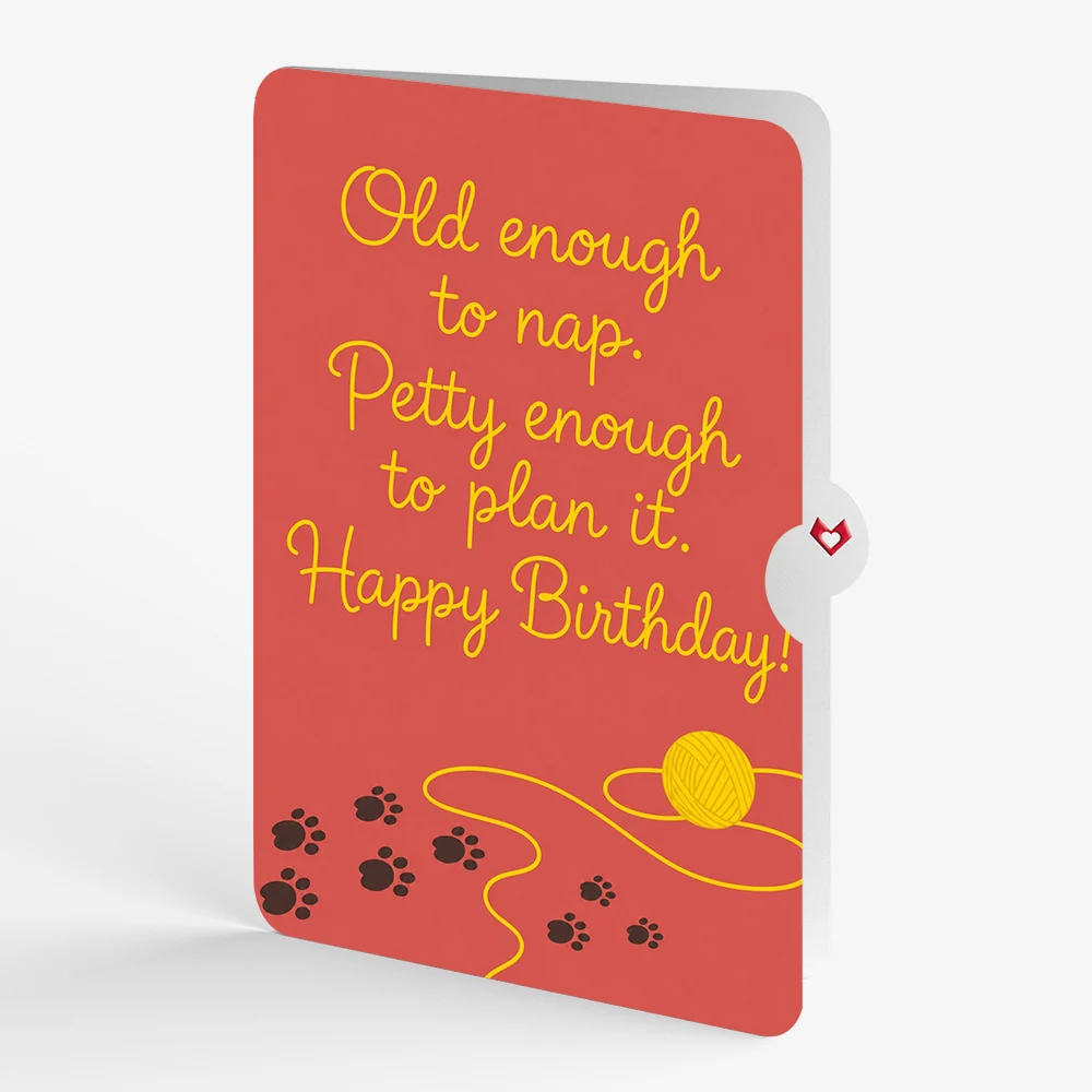 Lovepop Mischievous Cat Birthday Pop-Up Card and Old Enough to Nap Sentiment Set - Image 4