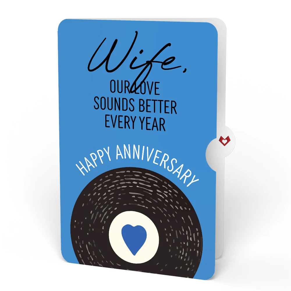 Lovepop It Had to Be You Anniversary Music and Lights Pop-Up Card and Sentiment Set for Wife Cream - Image 4