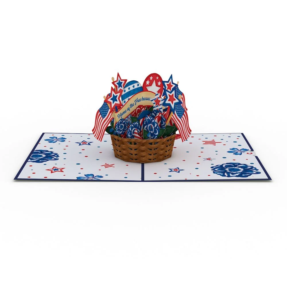 Lovepop Americana Basket Pop-Up Card - Image 3