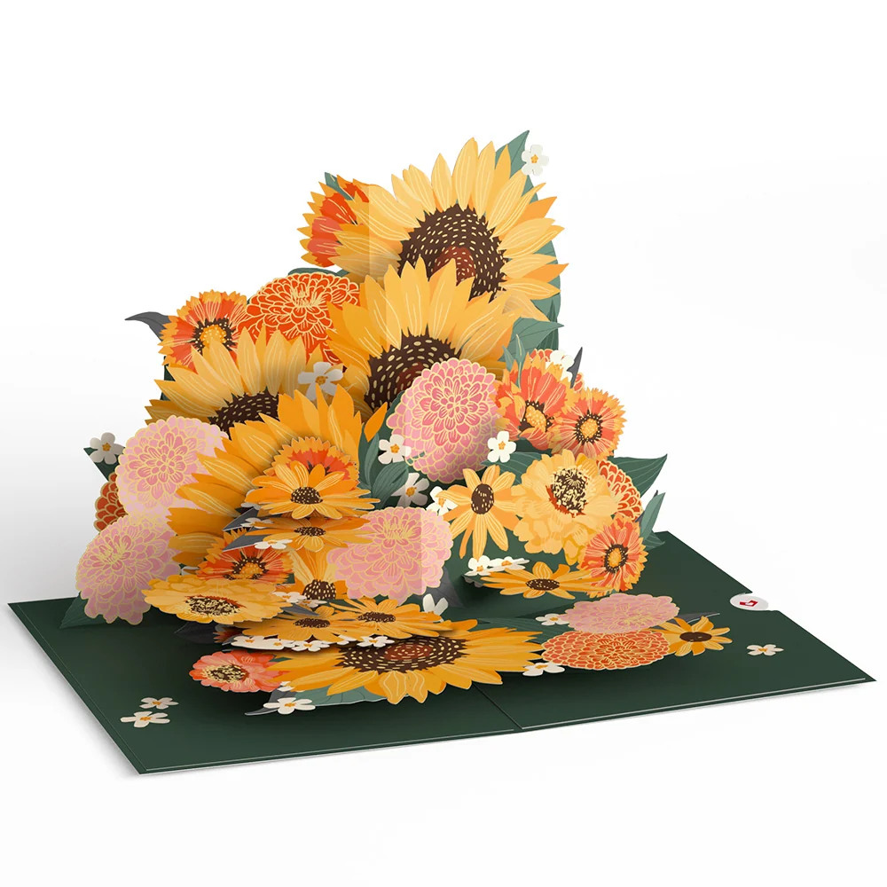 Lovepop Radiant Sunflowers Pop-Up Card - Image 3