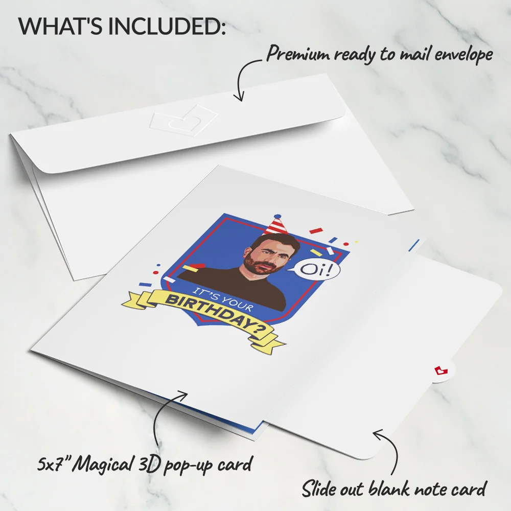 Lovepop Ted Lasso Oi! It’s Your Birthday Pop-Up Card - Image 5