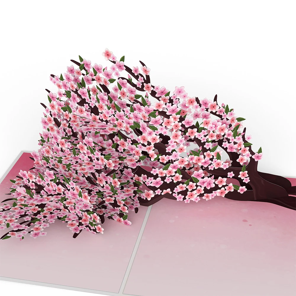 Lovepop Cherry Blossom Branches in Bloom Mother’s Day Pop-Up Card and Sunny Bloom Sentiment Set for Mom Cream - Image 3