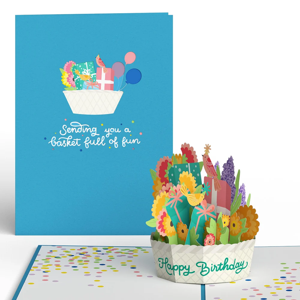 Lovepop Happy Birthday Basket Pop-Up Card
