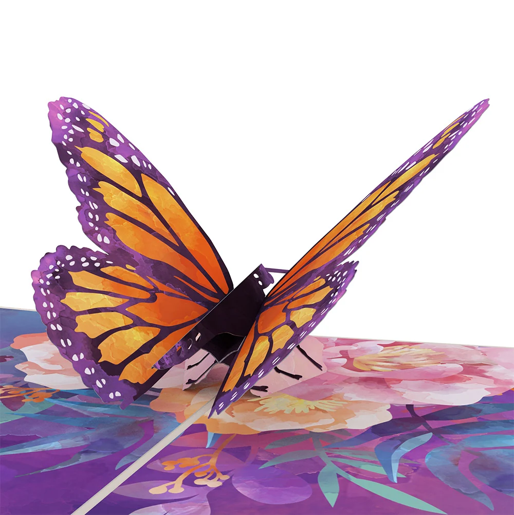 Lovepop Monarch Butterfly Mother’s Day Pop-Up Card and Sentiment Set for Mom Cream - Image 3