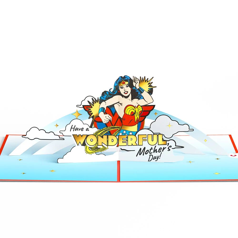 Lovepop Wonder Woman Super Hero Mother’s Day Pop-Up Card - Image 3
