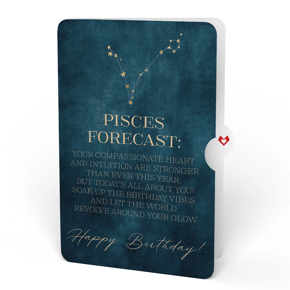 Lovepop Wisteria Birthday Bouquet and Pisces Zodiac Sentiment Set Cream - Image 4