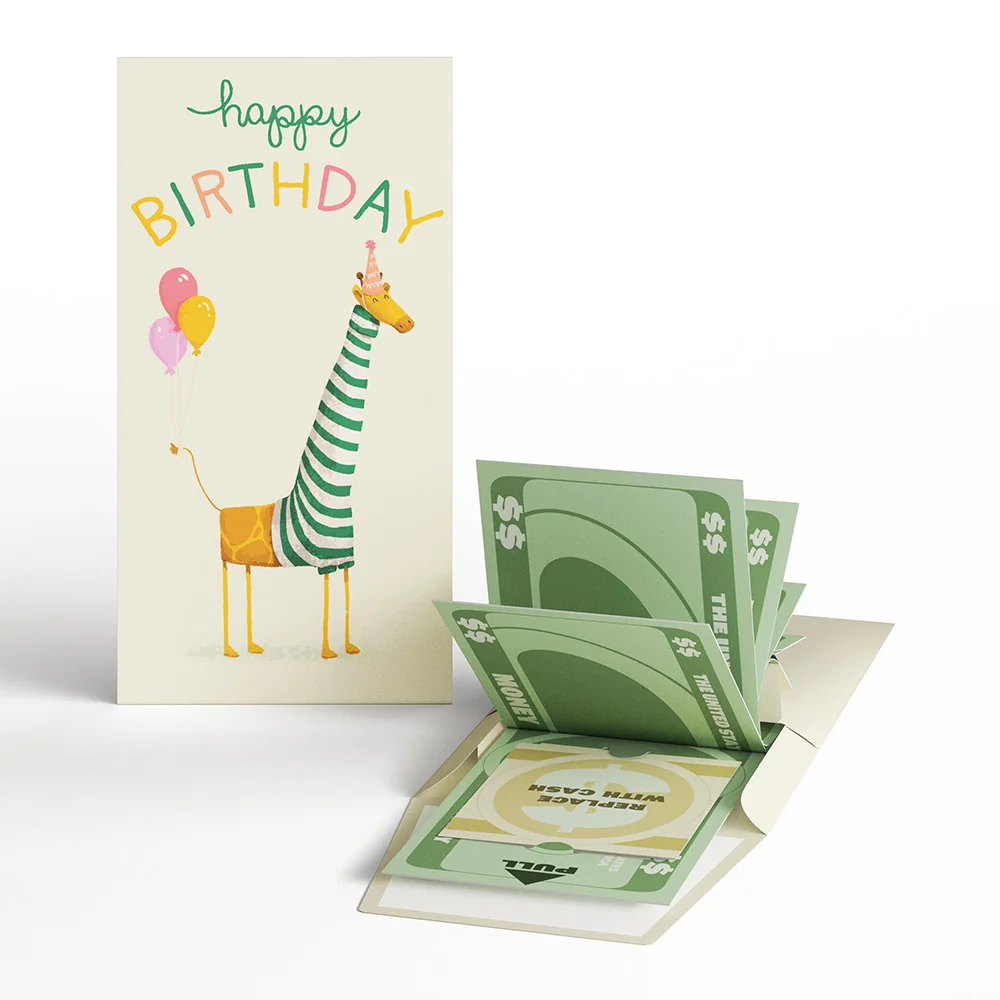 Lovepop Party Animal Happy Birthday Money Holder