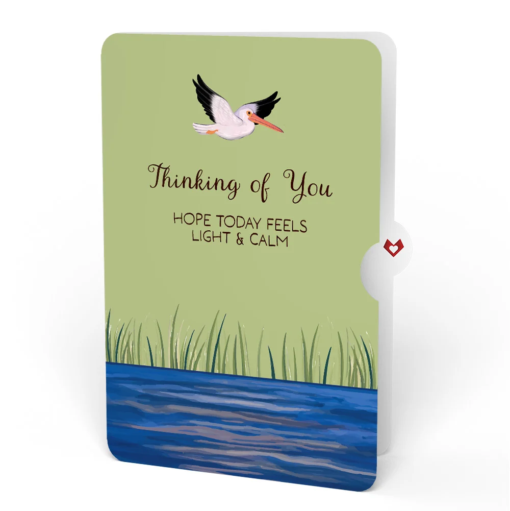 Lovepop Pelican in the Marsh Thinking of you Pop-Up Card and Sentiment Set - Image 4