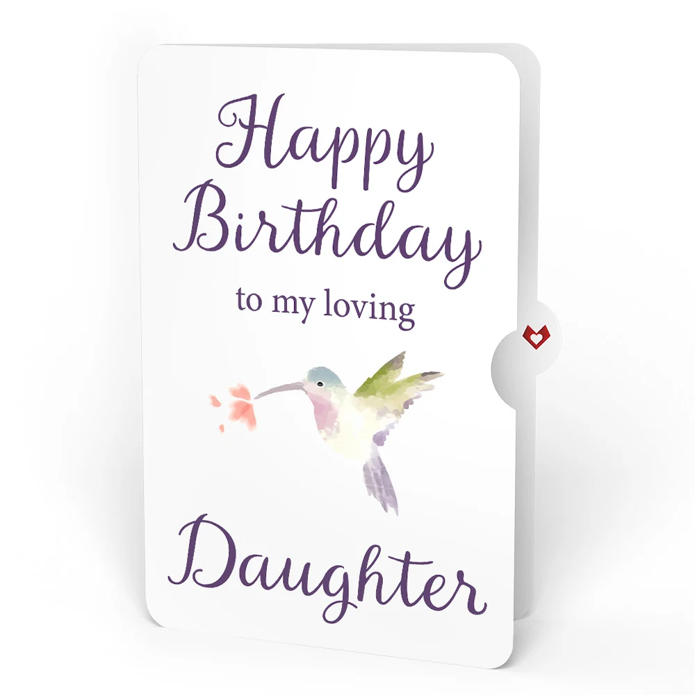 Lovepop Lovely Hummingbird Birthday Pop-Up Card and Sentiment Set for Daughter - Image 4