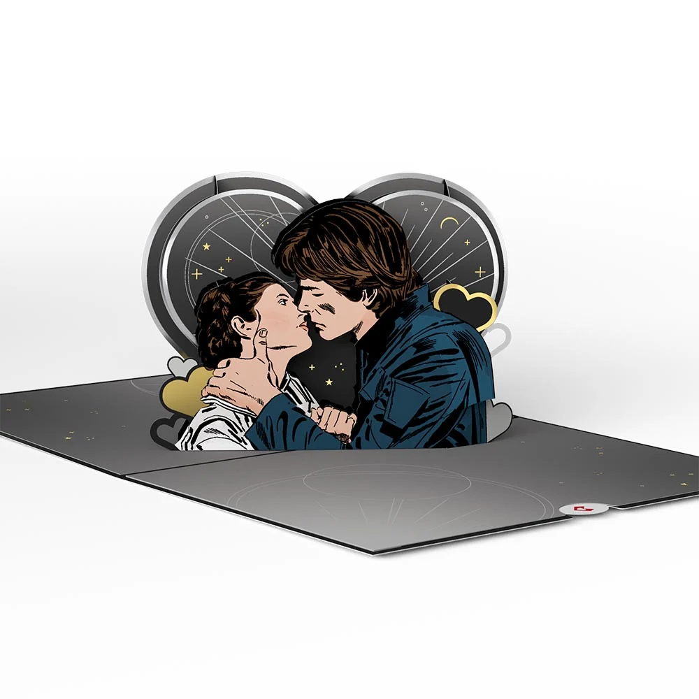 Lovepop Star Wars Han Solo & Leia Love Pop-Up Card - Image 3