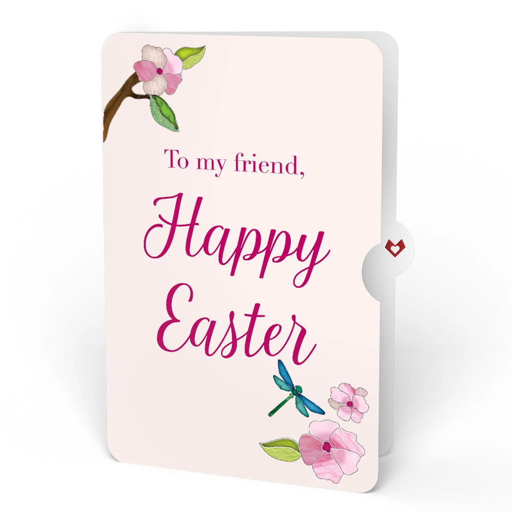 Lovepop Sun-dappled Cherry Blossom Easter Suncatcher Bouquet and Sentiment Set for Friend Glass - Image 4