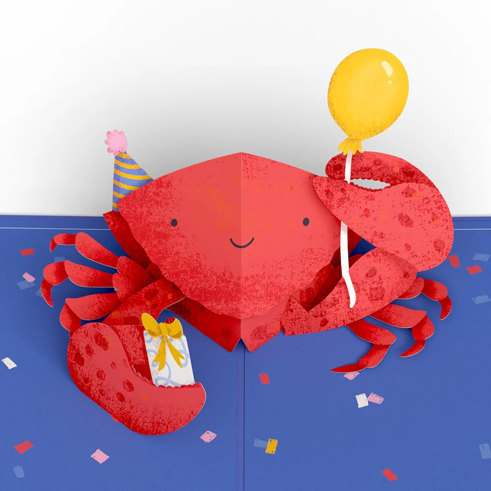 Lovepop Snappy Birthday Crab Pop-Up Card - Image 2