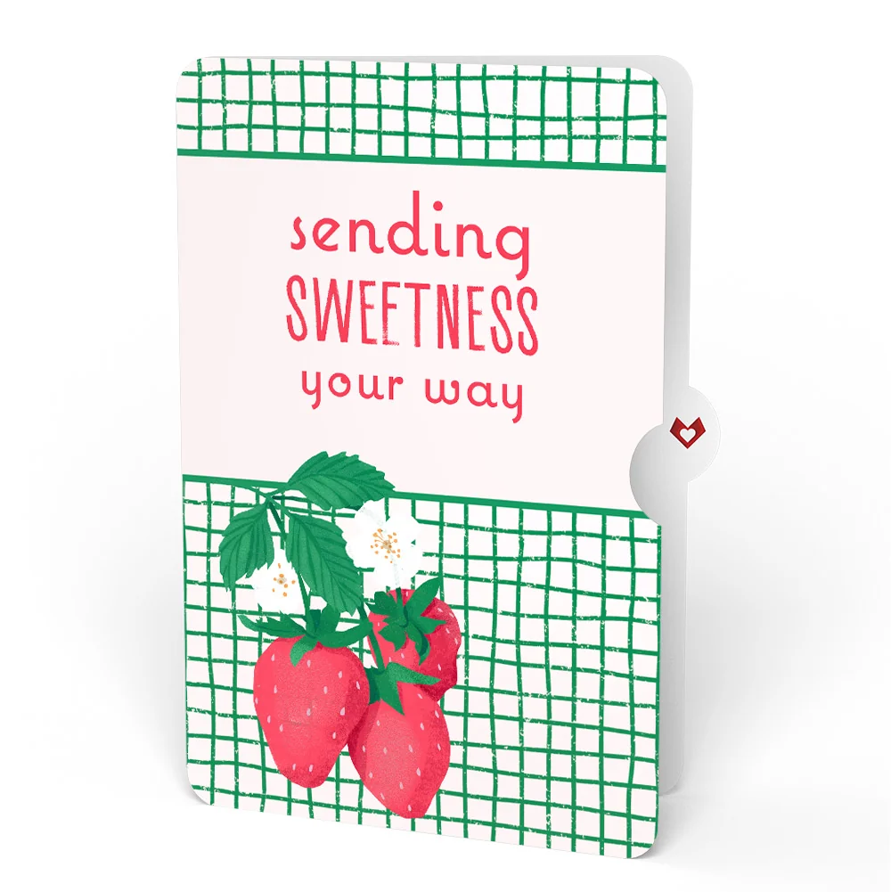 Lovepop Sweet Strawberry Patch Thinking of You Pop-Up Card and Sentiment Set - Image 4
