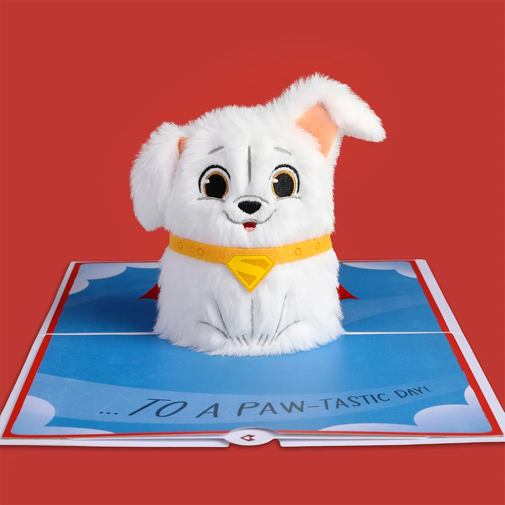 Lovepop Superman Krypto 'Paw-tastic Day' Plushpop Card - Image 4