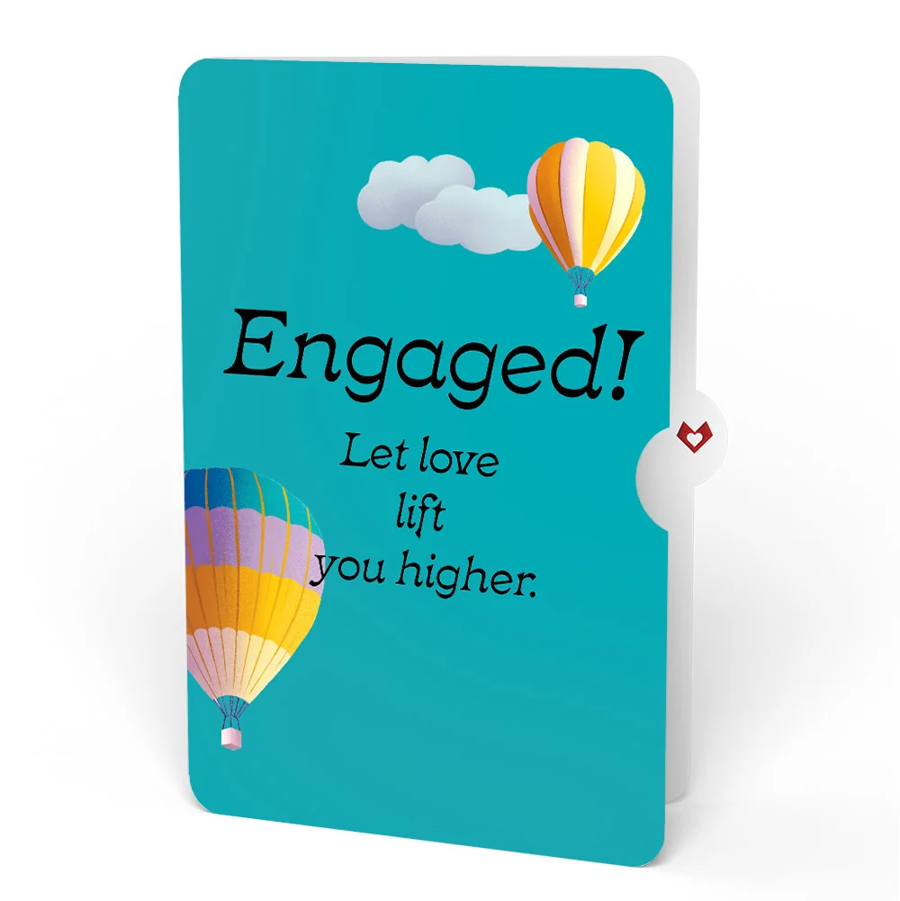 Lovepop Adventure Awaits Hot Air Balloon Engagement Pop-Up Card and Sentiment Set - Image 4