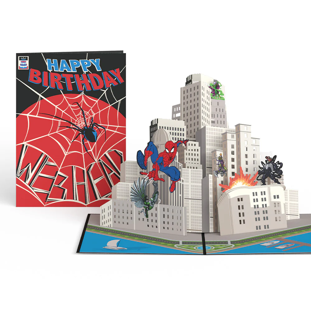 Lovepop Marvel's Spider-Man Happy Birthday Webhead Pop-Up Card