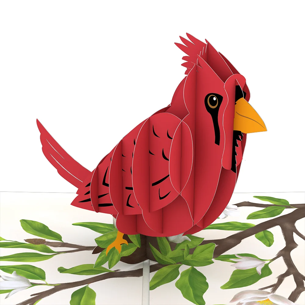 Lovepop Radiant Cardinal Pop-Up Card - Image 2