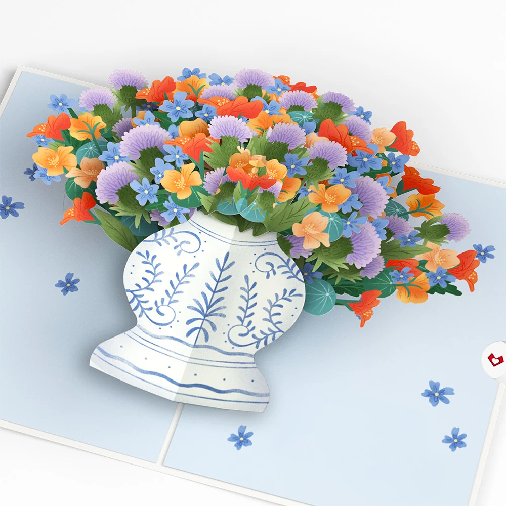 Lovepop Bouquet of Happiness Pop-Up Card Vase - Image 2