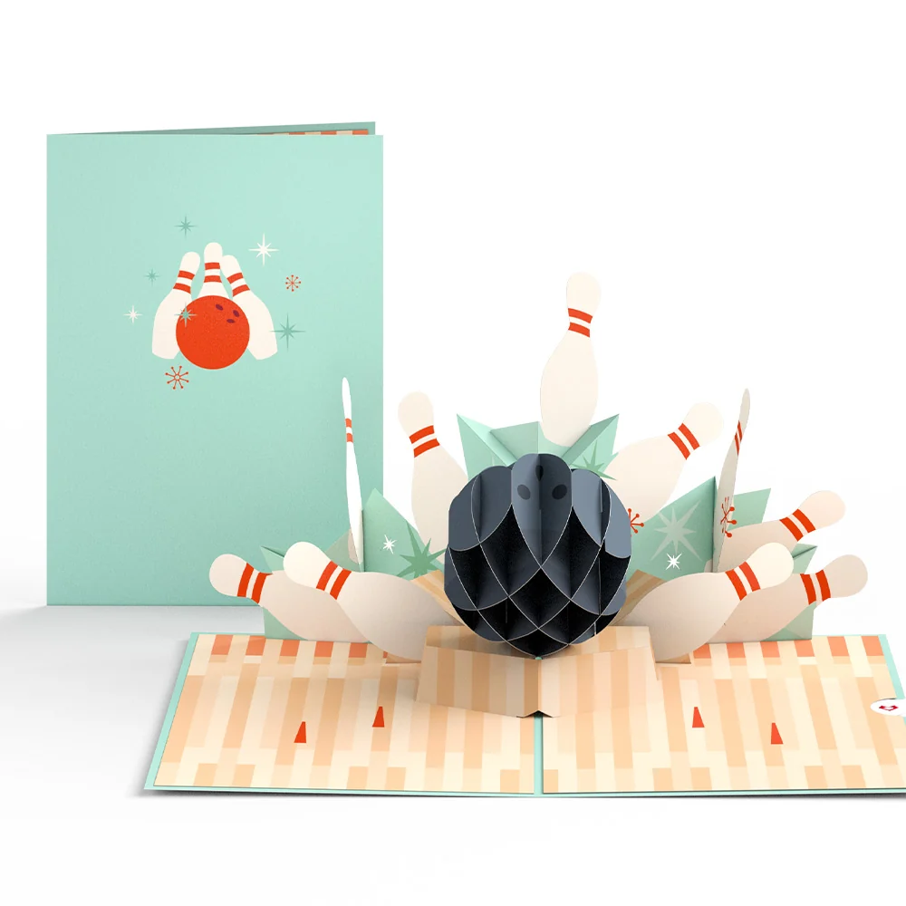 Lovepop Retro Bowling Pop-Up Card
