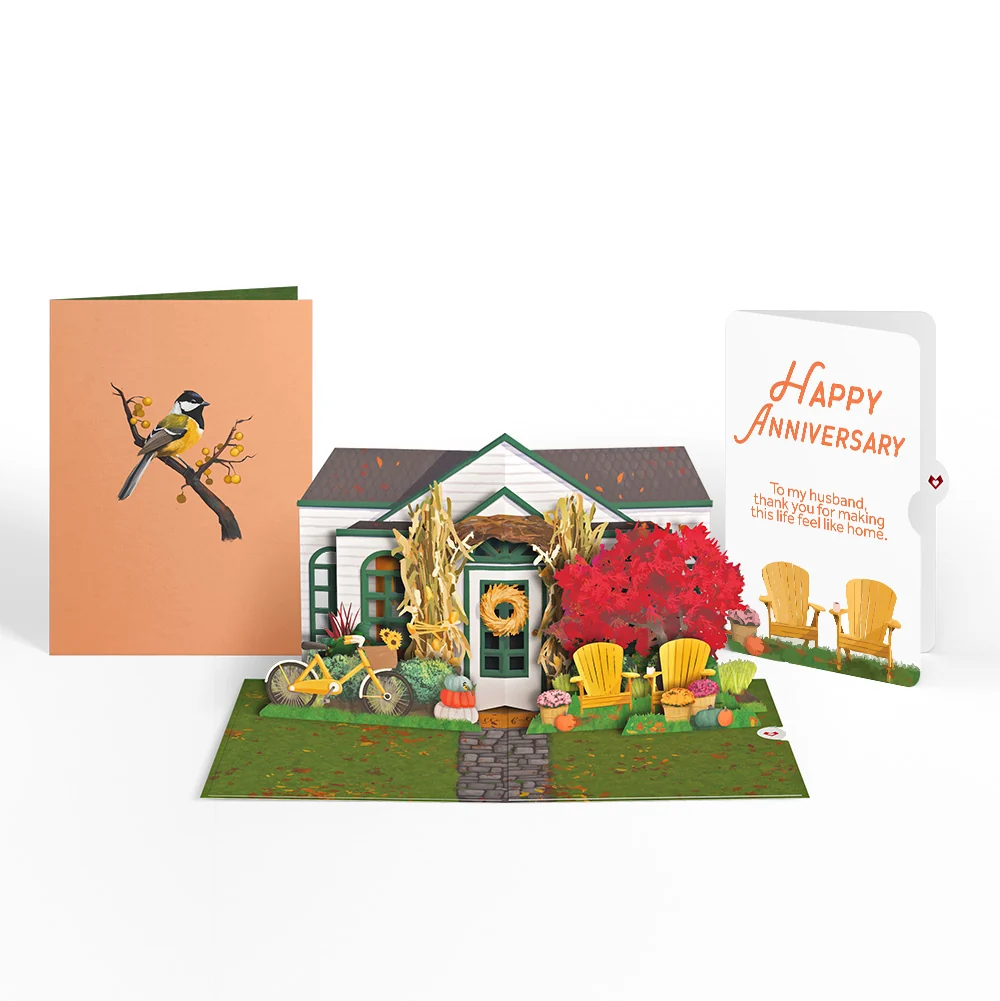Lovepop Fall Welcome Anniversary Pop-Up Card and Sentiment Set for Husband Chair