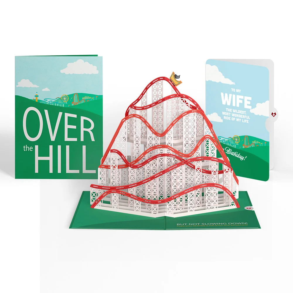 Lovepop Over the Hill Birthday Pop-Up Card and Sentiment Set for Wife