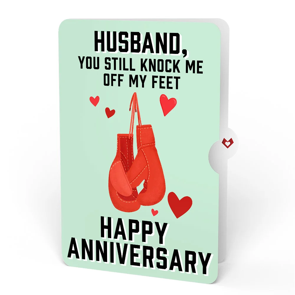 Lovepop You're a Knock Out Anniversary Pop-Up Card and Sentiment Set for Husband - Image 4