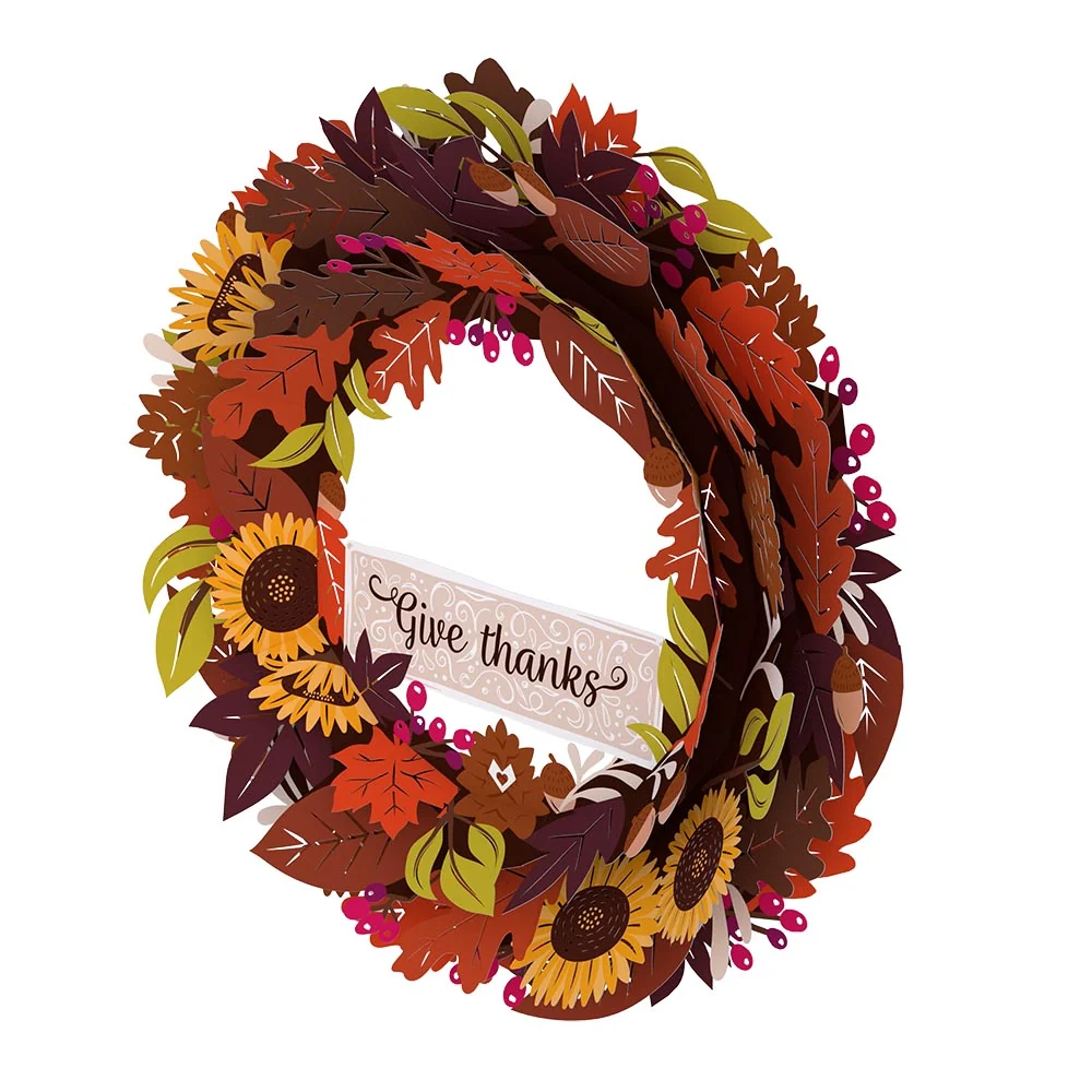 Lovepop Give Thanks Fall Wreath - Image 5