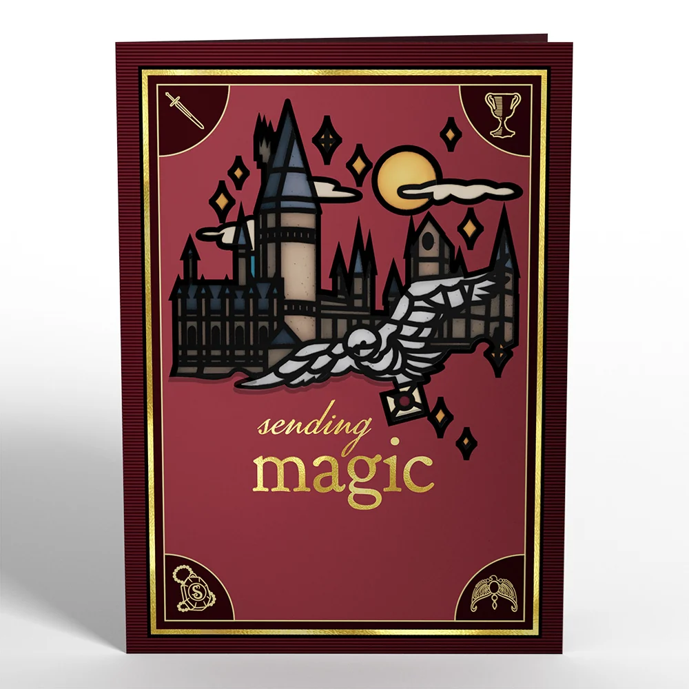 Lovepop Harry Potter Sending Magic Hogwarts Suncatcher Card Glass - Image 5