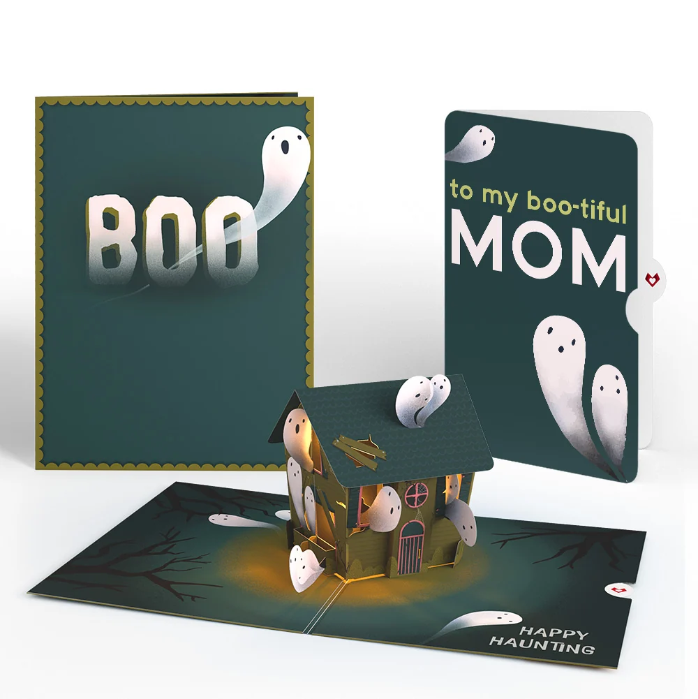 Lovepop Happy Haunting Halloween Music and Lights Pop-Up Card and Sentiment Set for Mom
