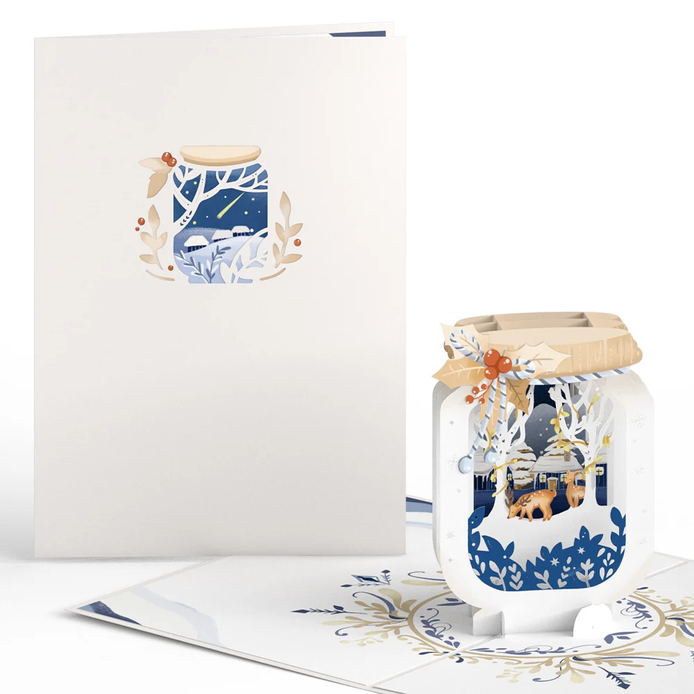 Lovepop Snowy Winter Jar Pop-Up Card