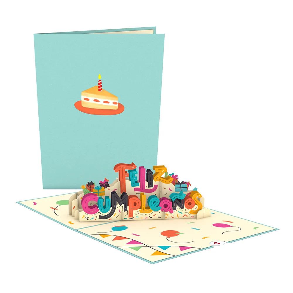 Lovepop Feliz Cumpleaños Pop-Up Card Candle