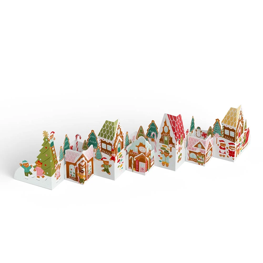 Lovepop Holiday Gingerbread Village Loooooong Card (Expands to 2 feet) - Image 3