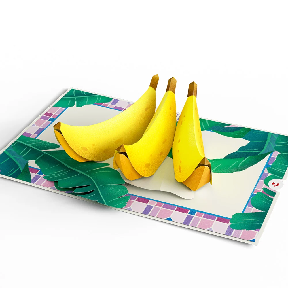 Lovepop Tropical Bananas Pop-Up Card - Image 3