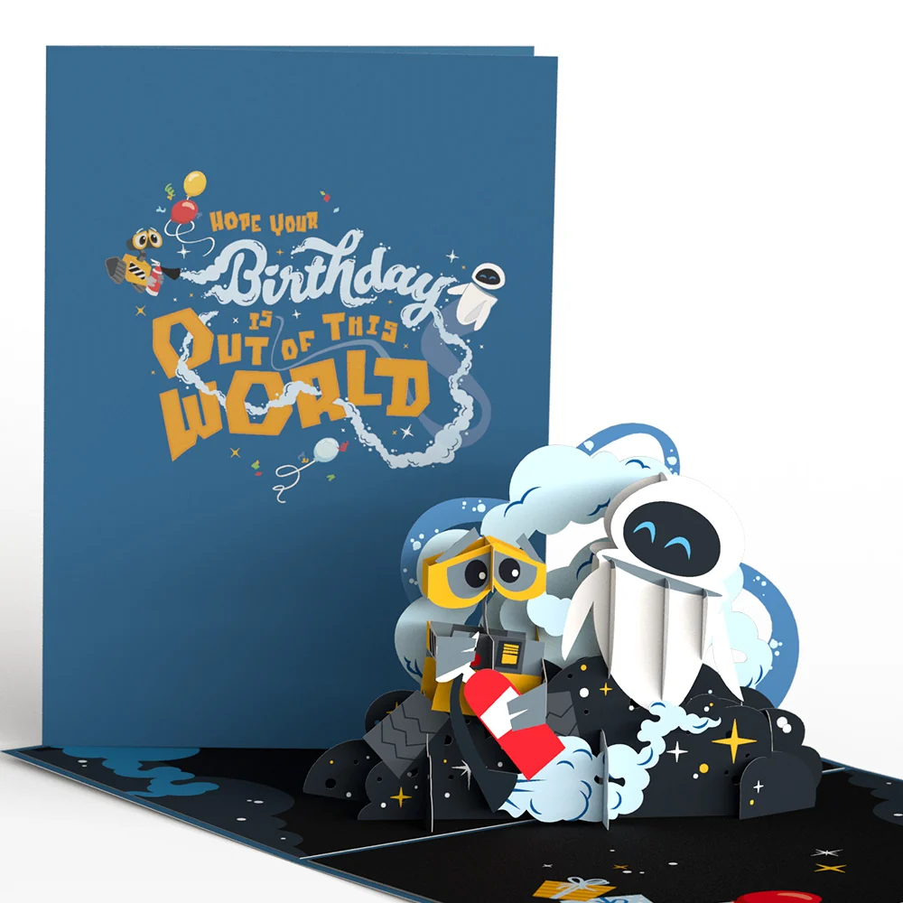 Lovepop Disney and Pixar’s WALL•E Out Of This World Birthday Pop-Up Card