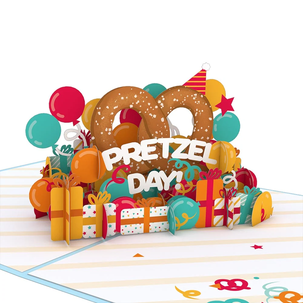 Lovepop The Office Pretzel Day Birthday Pop-Up Card - Image 2