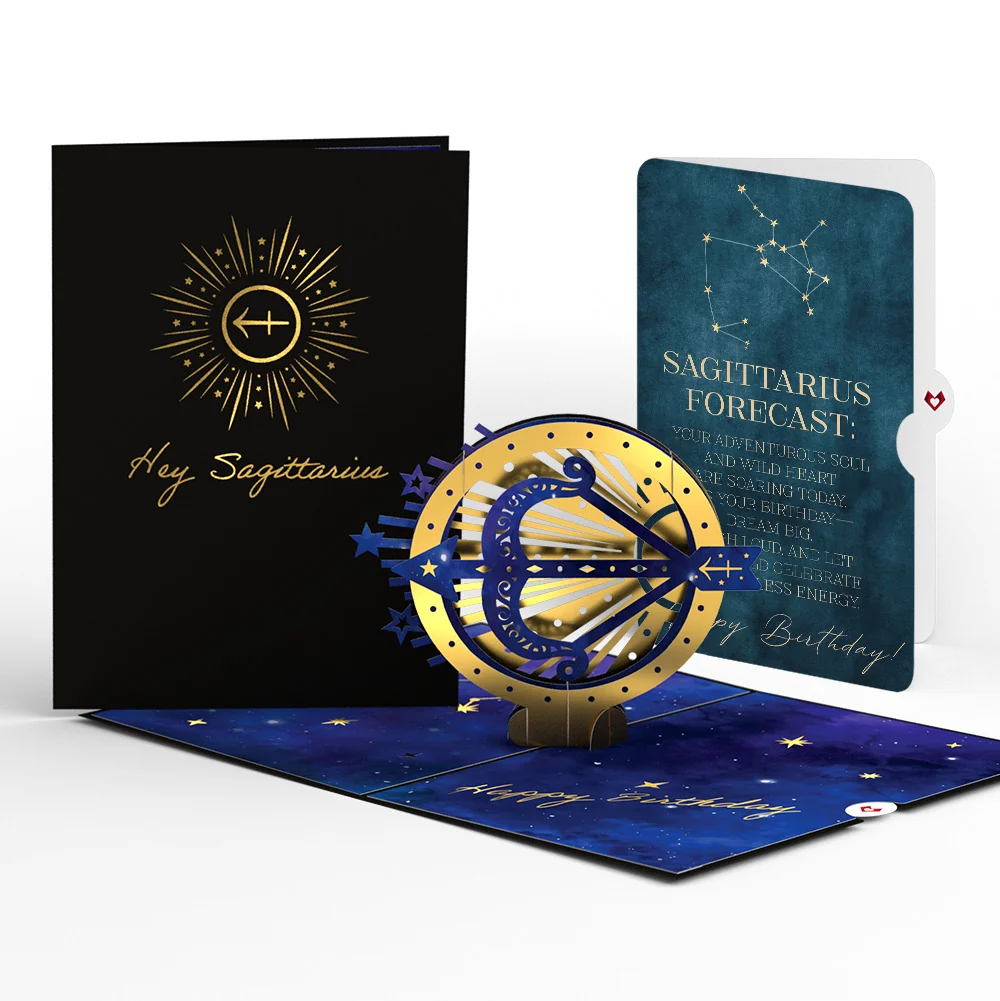 Lovepop Sagittarius Zodiac Birthday Pop-Up Card and Sentiment Set