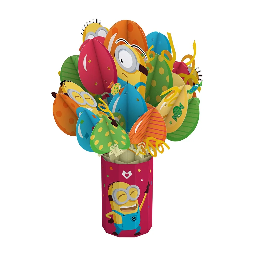 Lovepop Despicable Me Minions Birthday Balloon Bouquet Vase - Image 3