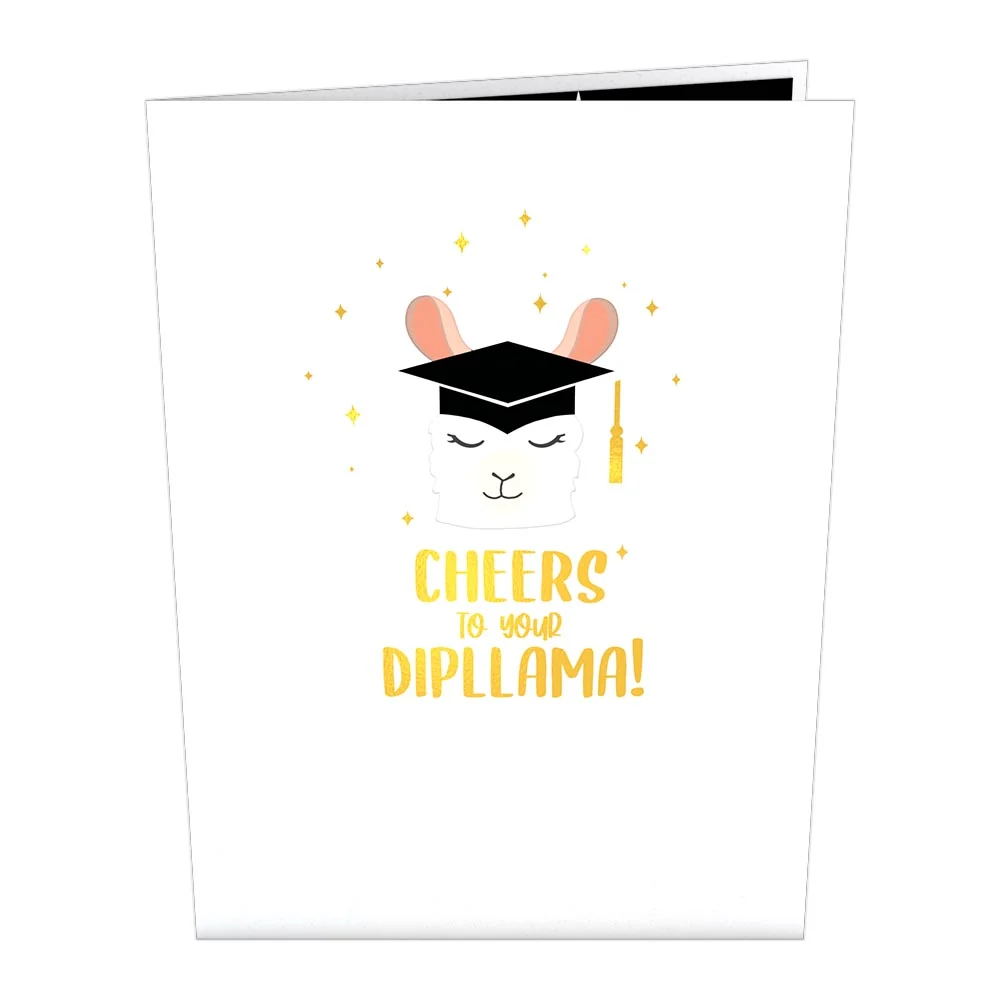 Lovepop Graduation Llama Pop-Up Card - Image 4