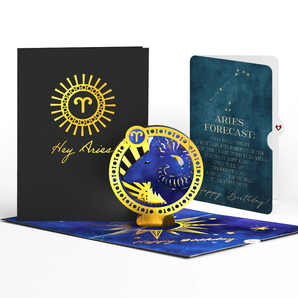 Lovepop Aries Zodiac Birthday Pop-Up Card and Sentiment Set