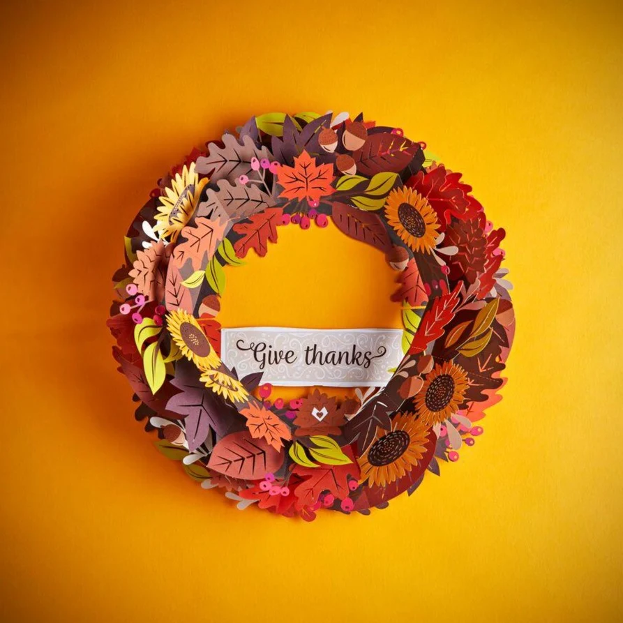 Lovepop Give Thanks Fall Wreath - Image 2