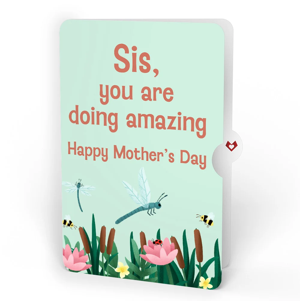 Lovepop Peaceful Dragonfly Mother’s Day HeartFelt Charm Card and Sentiment Set for Sister - Image 4