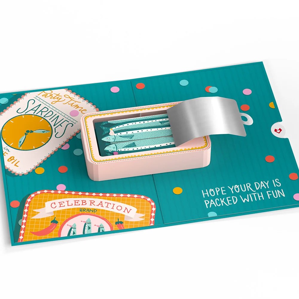 Lovepop Holy Mackerel, It's Your Birthday Pop-Up Card Lid - Image 4