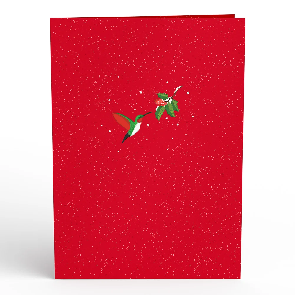 Lovepop Winter Hummingbird Pop-Up Card - Image 4