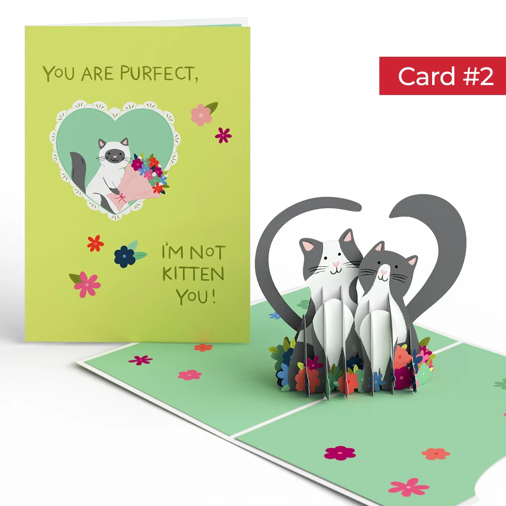Lovepop Happy Meowentine’s Day Cat 4-in-1 Nesting Card - Image 5