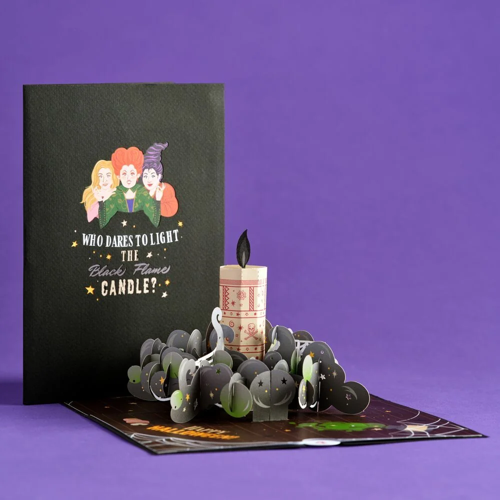 Lovepop Disney Hocus Pocus Black Flame Candle Pop-Up Card