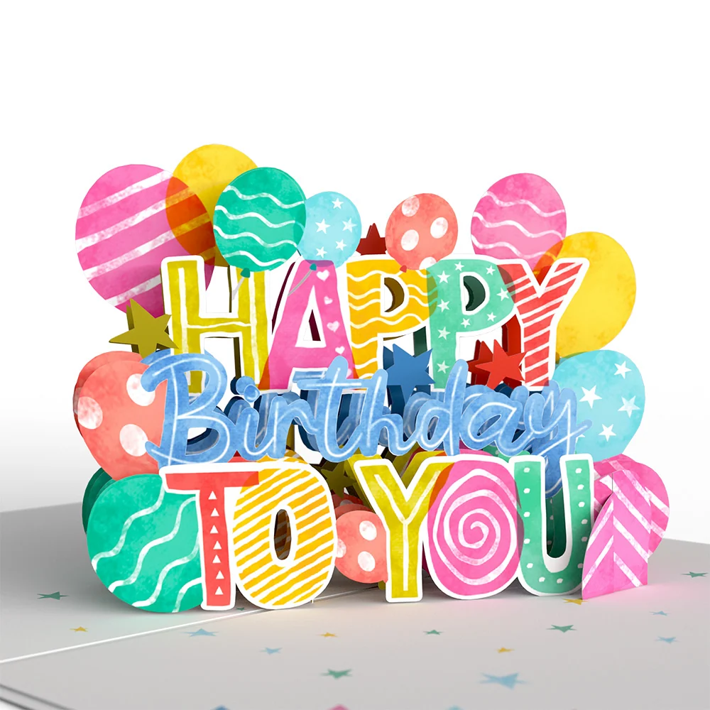 Lovepop Let's Celebrate Birthday Pop-Up Card and Sentiment Set for Any Man - Image 3