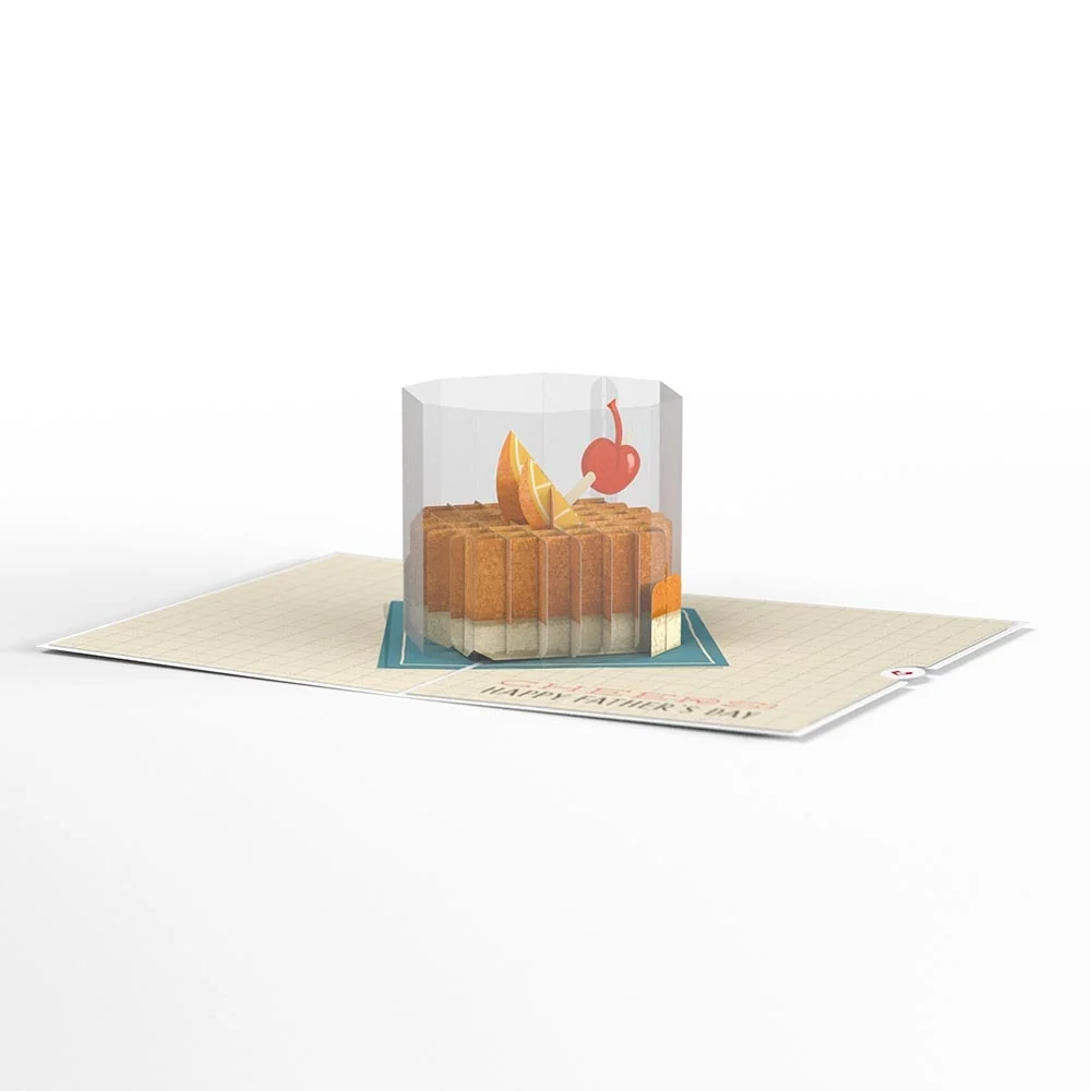 Lovepop Cheers Father's Day Pop-Up Card and Cocktail Mix Sentiment Set for Dad Bottle - Image 3