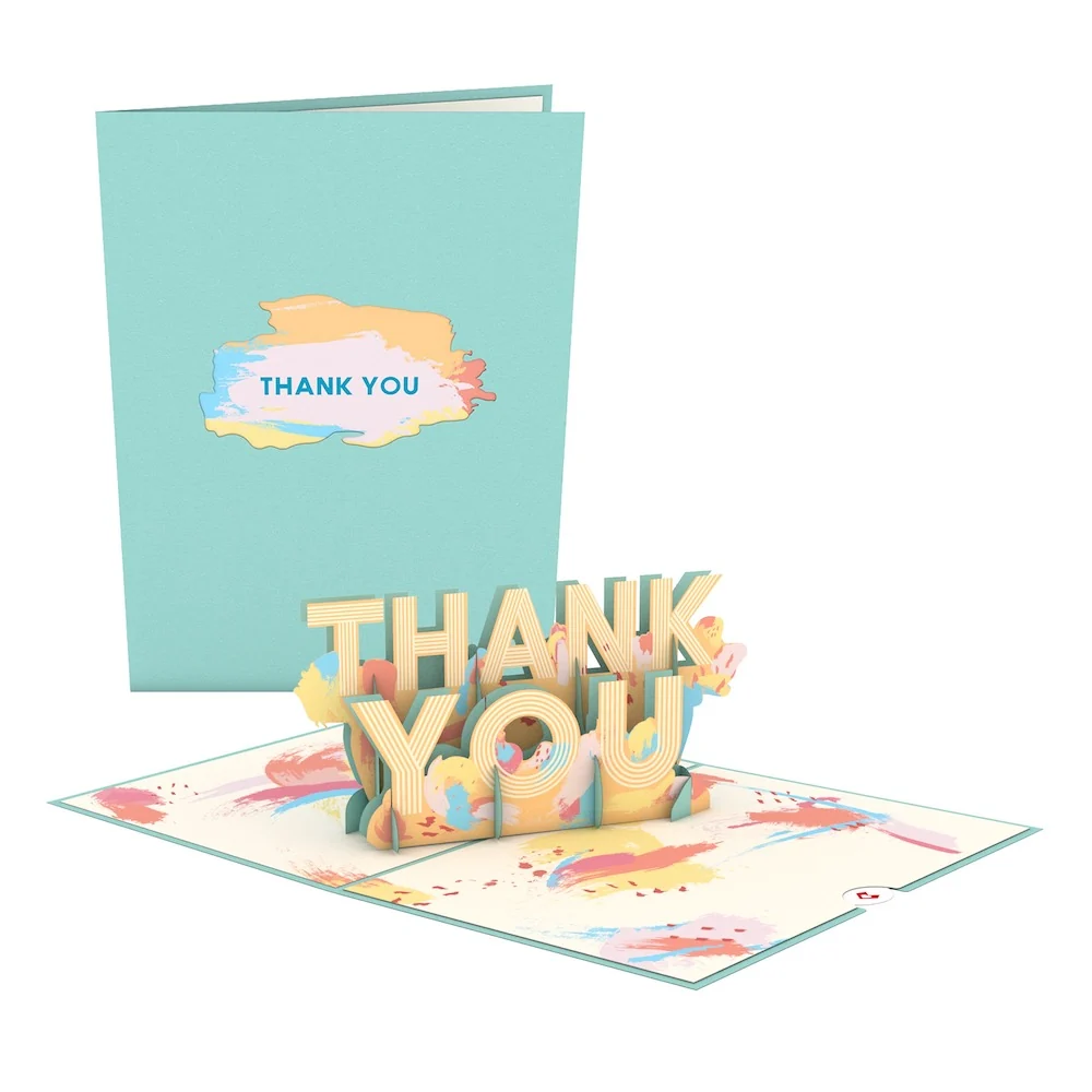 Lovepop Artistic Thank You Pop-Up Card